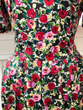 Vintage Nipon Boutique Silk Floral Dress