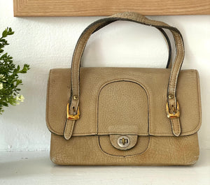 Vintage Tan Leather Handbag